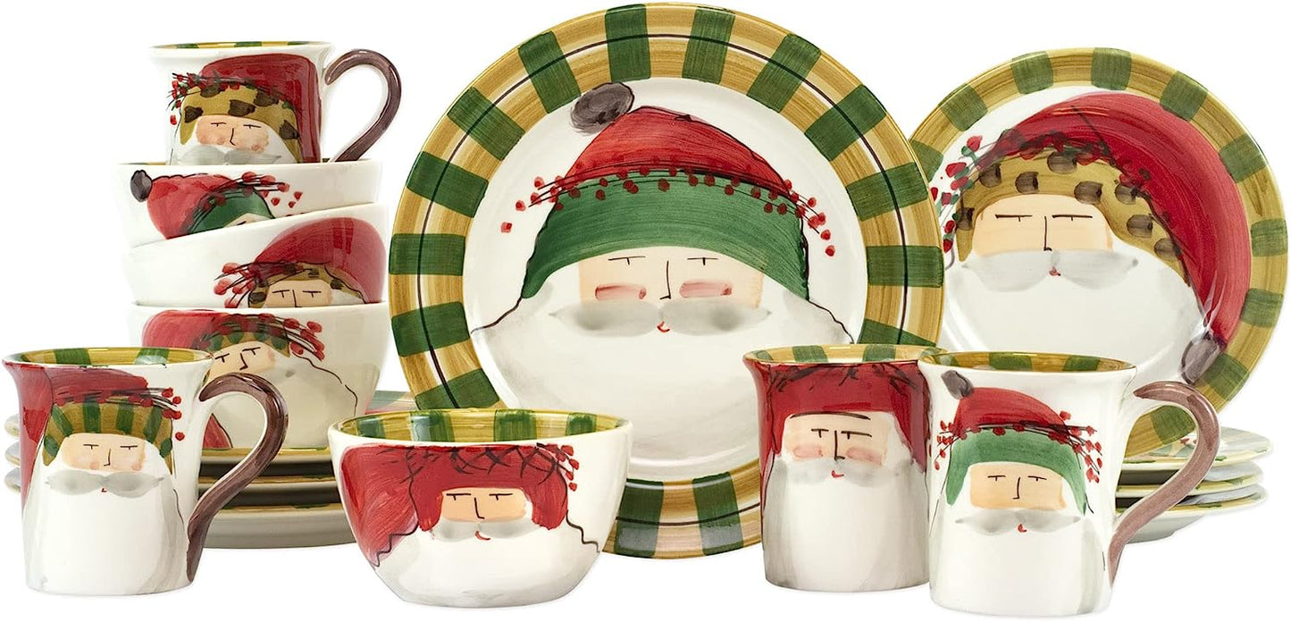 Vietri Old St. Nick Assorted Mugs - Set of 4