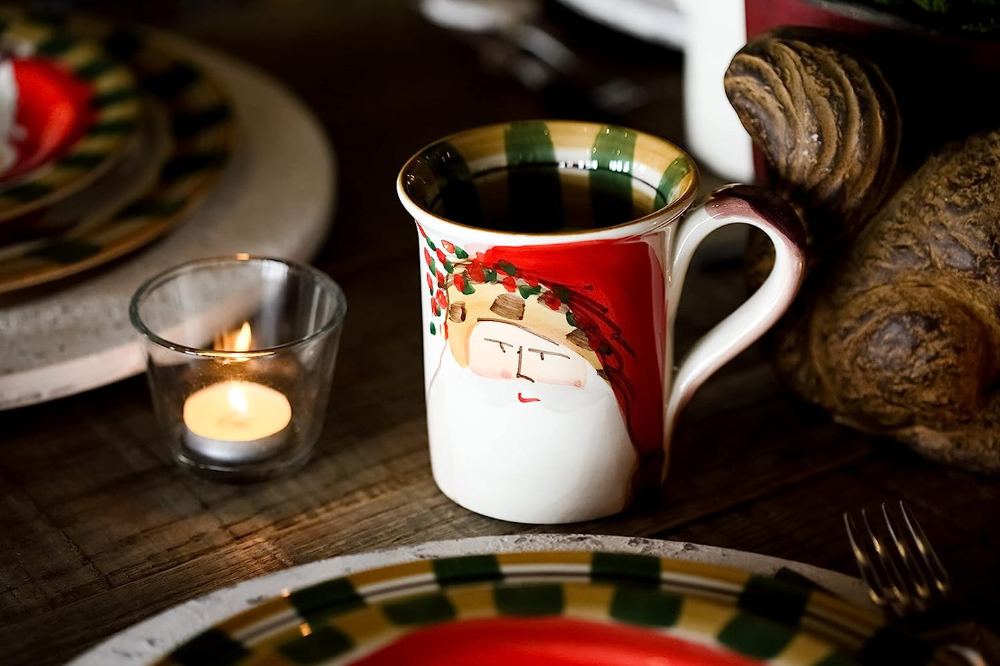 Vietri Old St. Nick Assorted Mugs - Set of 4