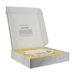 Vietri Lastra Holiday Handled Square Platter