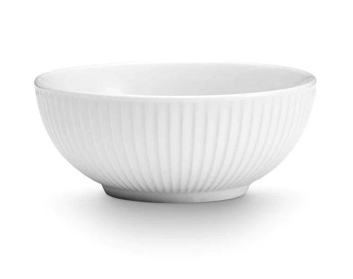 Pillivuyt Plisse Shallow Round Cereal Bowl - 6" diam x 2.5" H - 14 oz.