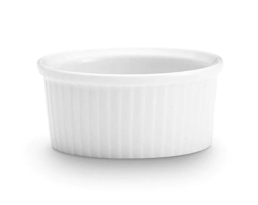 Pillivuyt Classic Pleated Ramekins - White - 2.75 in, 3 oz.