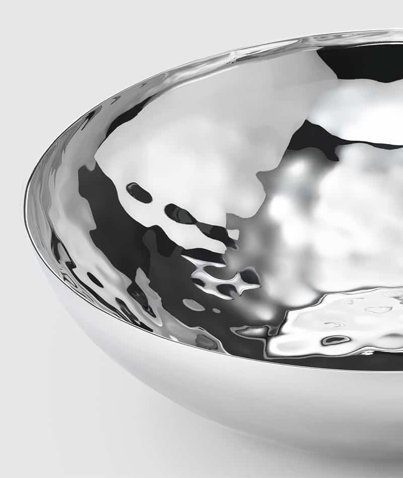 Mary Jurek Luna Stainless Round Bowl - 15 in.