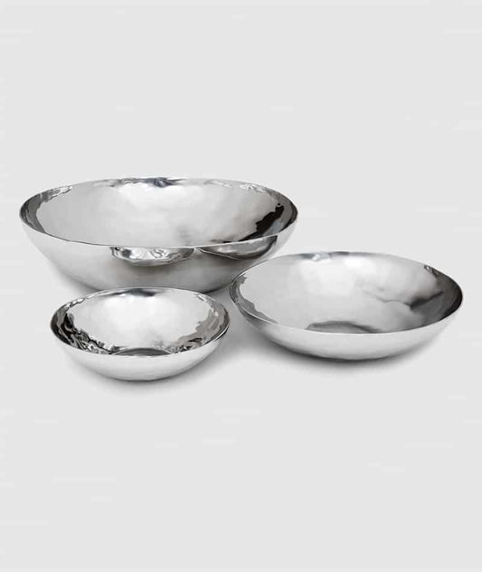 Mary Jurek Luna Stainless Round Bowl - 15 in.