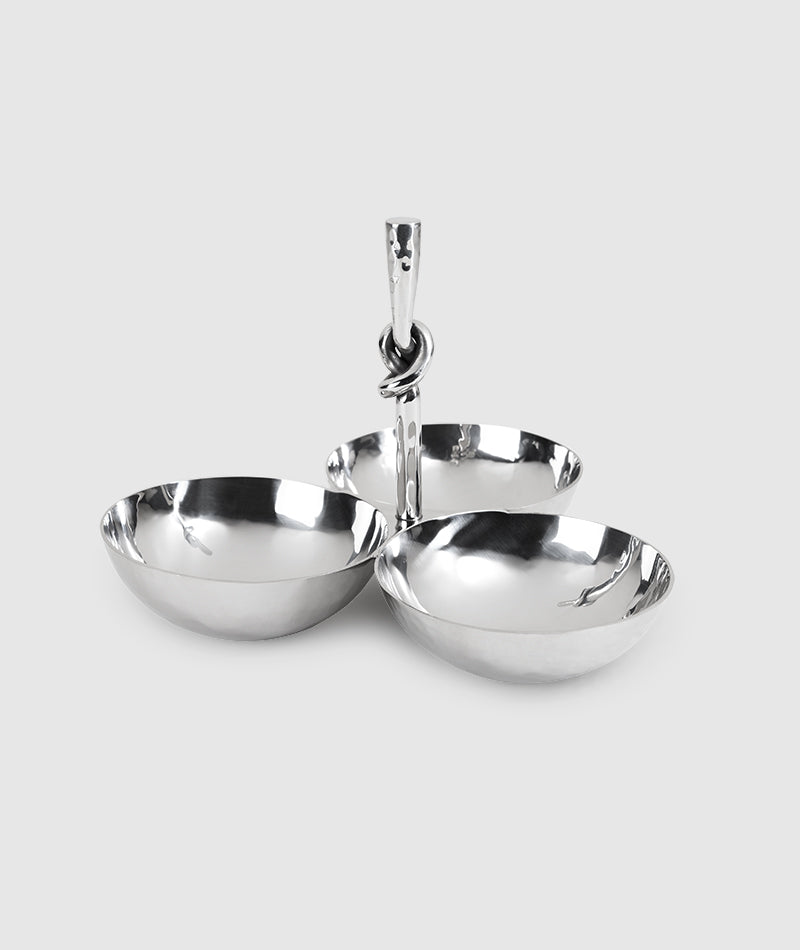 Mary Jurek Helyx 3 Bowl Snack Set w/Knot