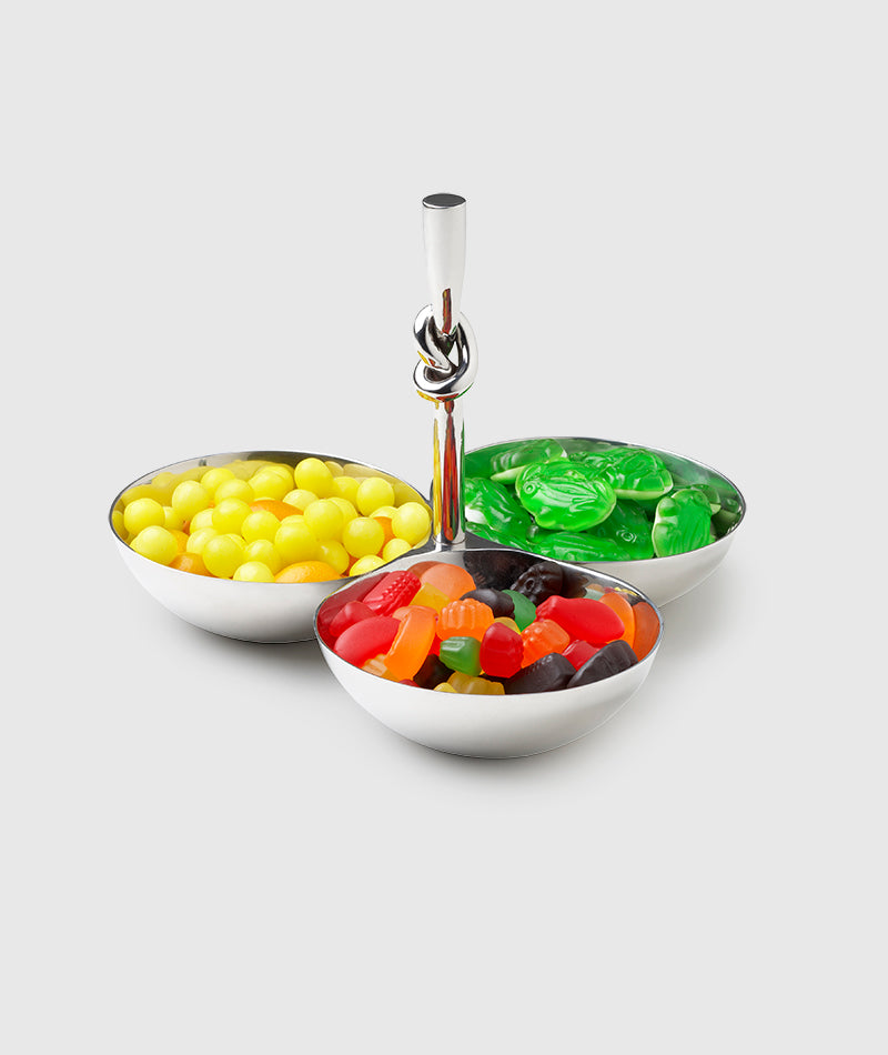 Mary Jurek Helyx 3 Bowl Snack Set w/Knot