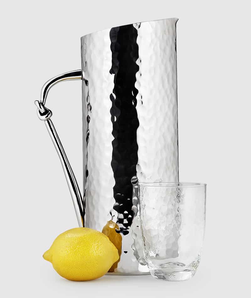 Mary Jurek Helyx Water Pitcher w/Knot Handle 12″